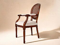 SANDALYE KOLLU KAHVE 60x60x98cm LJ-DC-011B - 2