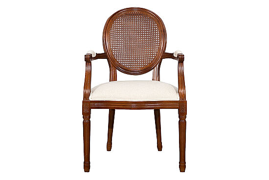 SANDALYE KOLLU KAHVE 60x60x98cm LJ-DC-011B - 3