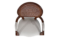 SANDALYE KOLLU KAHVE 60x60x98cm LJ-DC-011B - 4