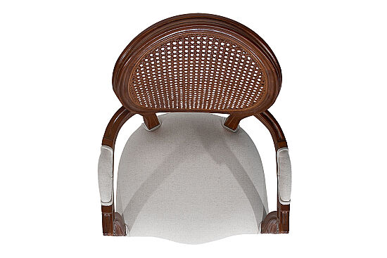 SANDALYE KOLLU KAHVE 60x60x98cm LJ-DC-011B - 4