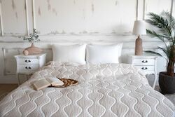 PİKE - SANTORİ 240X250 PİKE KREM-TAŞ