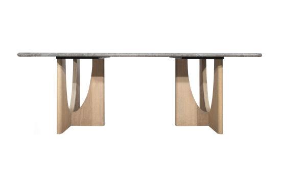 SANTORINI DiİKDÖRTGEN YEMEK MASASI 100x220x76cm DT249136-GY - 1