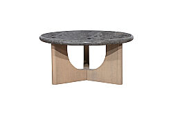 SANTORINI YUVARLAK ORTA SEHPA 33x67cm CT249176-GY - 4