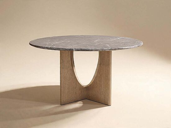 SANTORINI YUVARLAK YEMEK MASASI 150x76cm DT249135-GY - 1