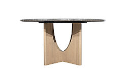 SANTORINI YUVARLAK YEMEK MASASI 150x76cm DT249135-GY - 5