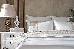 SERAY NEVRESIM TAKIMI 260X240 KING SIZE 6 PRC ECRU - 1