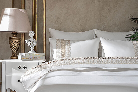 SERAY NEVRESIM TAKIMI 260X240 KING SIZE 6 PRC ECRU - 1