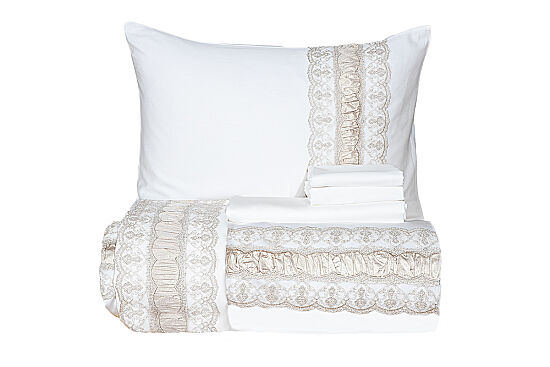 SERAY NEVRESIM TAKIMI 260X240 KING SIZE 6 PRC ECRU - 4