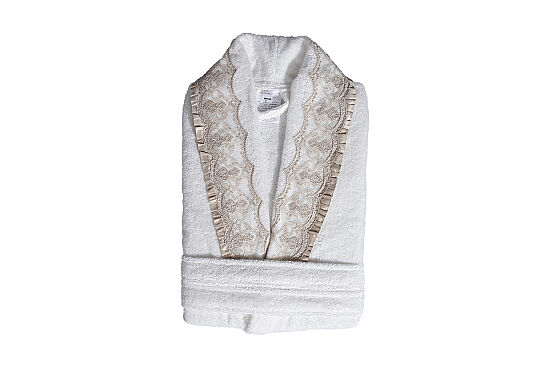 SERAY S/M BEDEN BORNOZ ECRU - 1