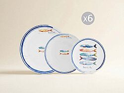 SETCON1 BORD 18 Parça Porselen Yemek Takımı - HSH-KRVN ORTAK