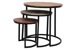 SGEF 016 UCLU ZIGON YUVARLAK METAL 50x50x50cm - KERVAN