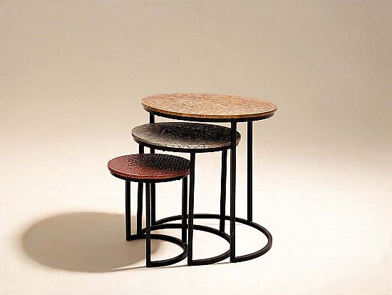SGEF 016 UCLU ZIGON YUVARLAK METAL 50x50x50cm - 1