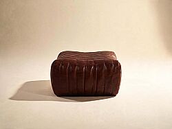 SKIPPER PUF DERİ KAHVE 59x79x38cm S0267-ST B11 VINTAGE - 2