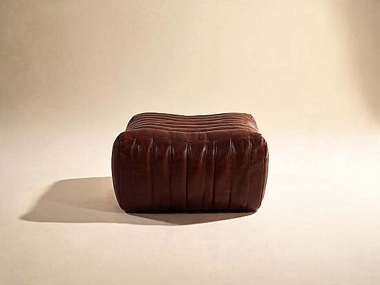 SKIPPER PUF DERİ KAHVE 59x79x38cm S0267-ST B11 VINTAGE - 2