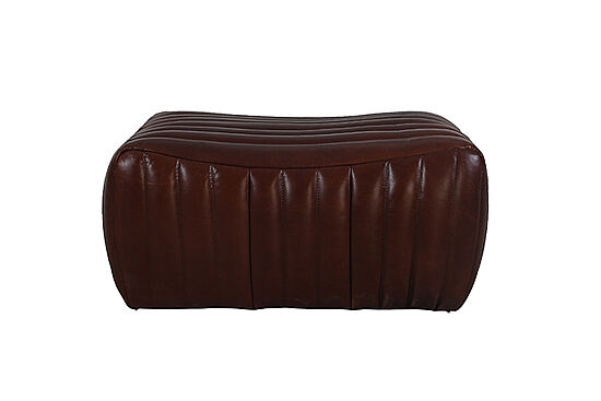 SKIPPER PUF DERİ KAHVE 59x79x38cm S0267-ST B11 VINTAGE - 5