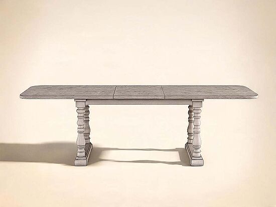 SOMERTON DİKDÖRTGEN YEMEK MASASI GRİ 106x209x(254)x76cm 303220-2840 - 1