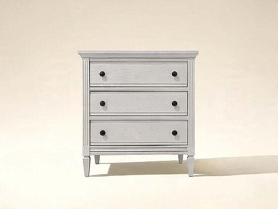 SOMERTON KOMODİN 3 ÇEKMECE BEYAZ 45x76x75cm 303140-2840 - 1