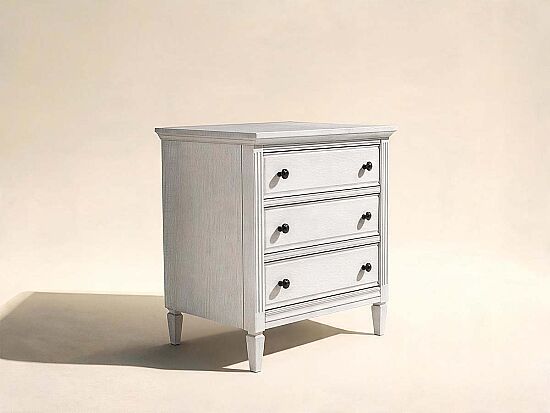 SOMERTON KOMODİN 3 ÇEKMECE BEYAZ 45x76x75cm 303140-2840 - 2