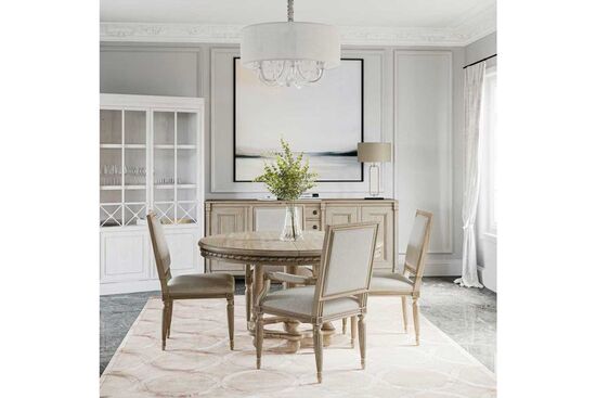 SOMERTON YUVARLAK YEMEK MASASI KAHVE 137x183x78cm 303225-2838 - 2
