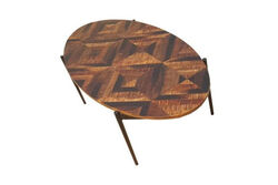 STREIFEN OVAL ORTA SEHPA 135x70x45cm - KERVAN