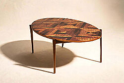 STREIFEN OVAL ORTA SEHPA 135x70x45cm - KERVAN
