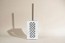 TAJ MERMER TUVALET FIRÇASI -CLOVER-BEYAZ - 10X10X20 CM-HSH-11 - KERVAN