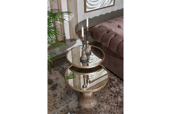 TASSEL 2'Lİ ORTA SEHPA (H:43,5xQ:52,5 cm + H:48,5xQ:52,5 cm)
