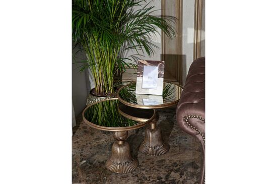 TASSEL 2'Lİ ORTA SEHPA (H:43,5xQ:52,5 cm + H:48,5xQ:52,5 cm)