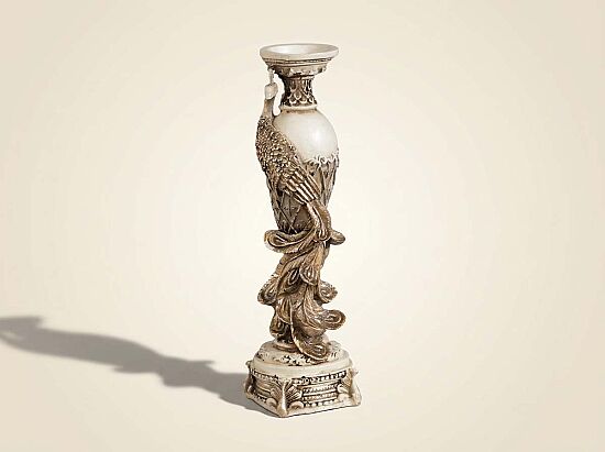 TAVUSKUSLU TEKLI MUMLUK KREM-GOLD 7x29cm (HYK855) - 1
