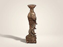 TAVUSKUSLU TEKLI MUMLUK GOLD-YEŞİL 7x29cm HYK855 - KERVAN