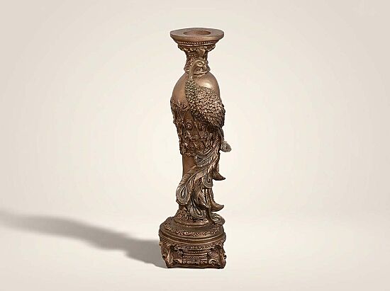 TAVUSKUSLU TEKLI MUMLUK GOLD-YEŞİL 7x29cm HYK855 - 1