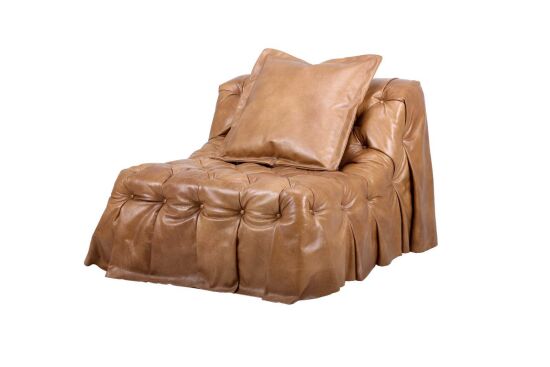 TEKLİ DERİ KOLTUK KAHVE 105x91x75cm RS920-1 - 2