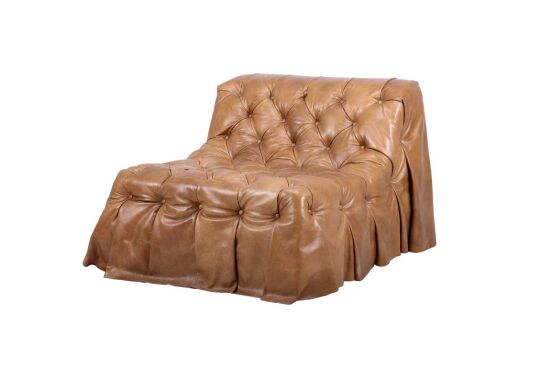 TEKLİ DERİ KOLTUK KAHVE 105x91x75cm RS920-1 - 3