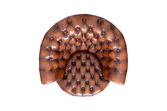 TEKLİ KOLTUK DERİ KAHVE 83x83x79cm 986-1D B102 - 4