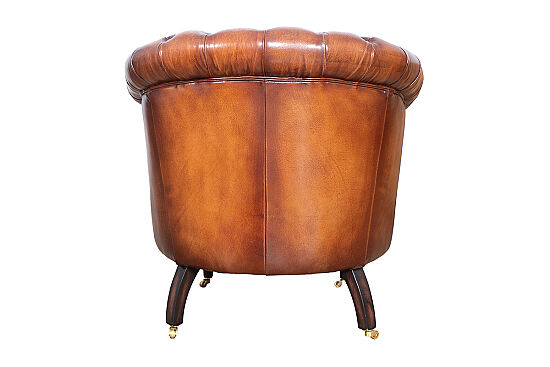 TEKLİ KOLTUK DERİ KAHVE 83x83x79cm 986-1D B102 - 5