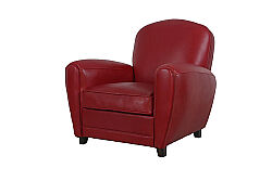 TEKLİ KOLTUK DERİ KIRMIZI 92x88x84cm S0255-1D B264 NEW ROYAL ROUGE - 5