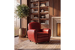 TEKLİ KOLTUK DERİ KIRMIZI 92x88x84cm S0255-1D B264 NEW ROYAL ROUGE - 3