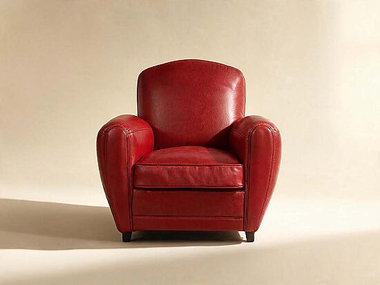 TEKLİ KOLTUK DERİ KIRMIZI 92x88x84cm S0255-1D B264 NEW ROYAL ROUGE - 1