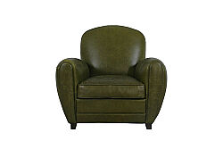 TEKLİ KOLTUK DERİ YEŞİL 92x88x84cm S0255-1D B27 BRITAIN GREEN - 5