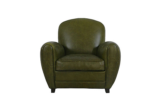 TEKLİ KOLTUK DERİ YEŞİL 92x88x84cm S0255-1D B27 BRITAIN GREEN - 5