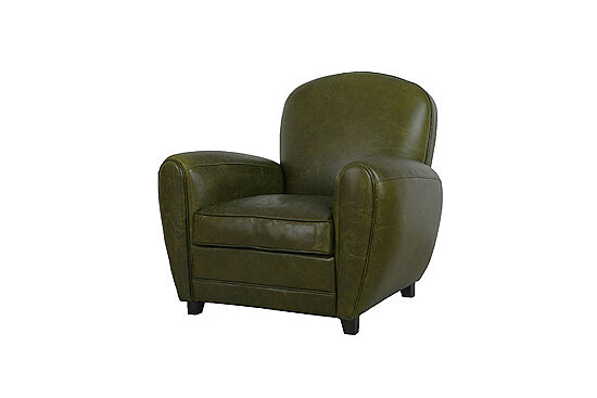 TEKLİ KOLTUK DERİ YEŞİL 92x88x84cm S0255-1D B27 BRITAIN GREEN - 6