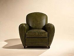 TEKLİ KOLTUK DERİ YEŞİL 92x88x84cm S0255-1D B27 BRITAIN GREEN - KERVAN