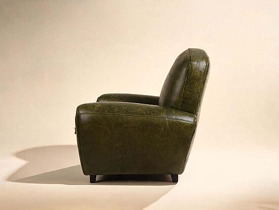 TEKLİ KOLTUK DERİ YEŞİL 92x88x84cm S0255-1D B27 BRITAIN GREEN - 3