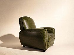 TEKLİ KOLTUK DERİ YEŞİL 92x88x84cm S0255-1D B27 BRITAIN GREEN - 2