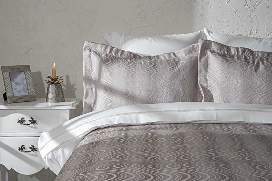 TİANNA PİKE-YATAK ÖRTÜSÜ 240x250 3 PRC GRİ - 1