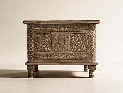 TK-10997-TK-011151 SANDIK-SEHPA GRI 40x65x50cm - KERVAN