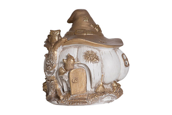 TOMBUL SEVİMLİ EV 18X18 CM KREM-GOLD (YLBŞ) - 1