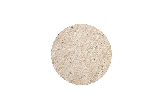 TRAVERTEN YAN SEHPA ANTİK ALTIN 40X40X60 CM 45853-L - 5