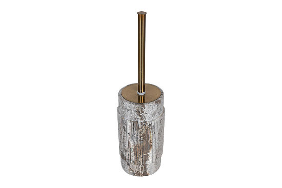 TRAVİS TRAVERTEN TUVALET FIRÇASI-GRİ- 10X10X20 CM-BSN-301 - 3