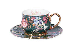 TÜRK KAHVESİ FİNCAN TAKIMI 6'LI RENKLİ 90cc ( 1584Y/B/R/OR/G/W ) - 3